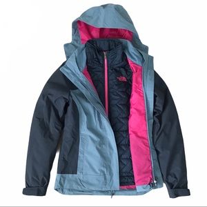 North Face Carto Triclimate Jacket Blue XS